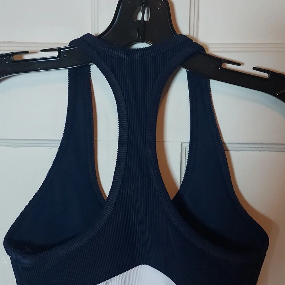 Beach Riot Marianne Sports Bra Red White Blue XS